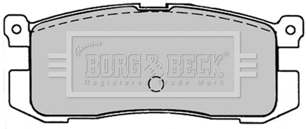 BORG & BECK Комплект тормозных колодок, дисковый тормоз BBP1220